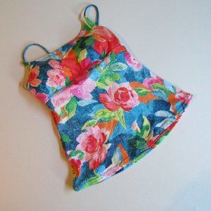 Vera Bradley Tankini Tie Back Swim Top NWT